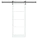 Ușă glisantă ORKDAL Alb 83 x 211 cm Lemn masiv de pin și sticlă - WALTI WALTI