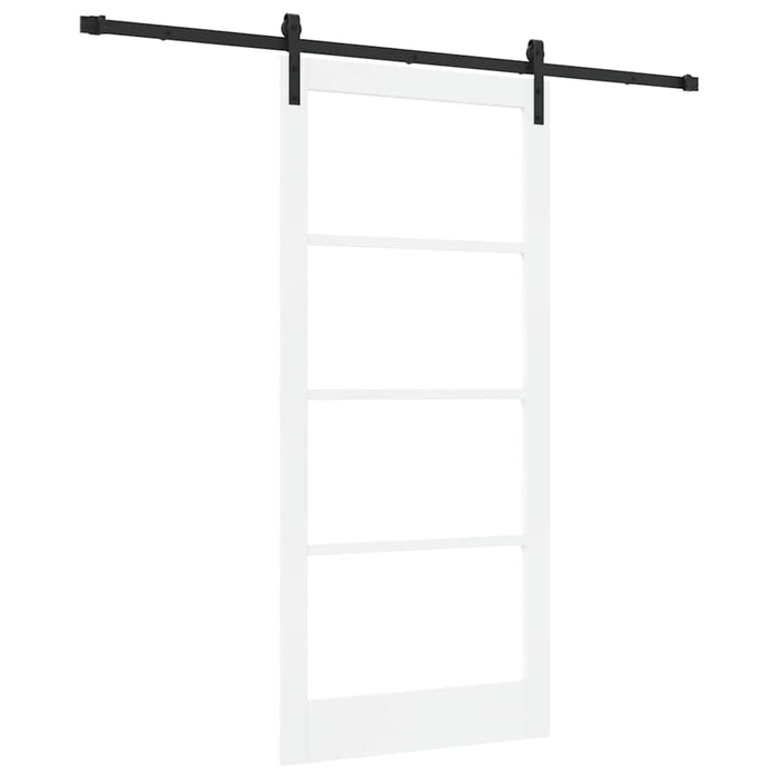 Ușă glisantă ORKDAL Alb 93 x 202 cm Lemn masiv de pin și sticlă - WALTI WALTI