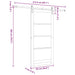 Ușă glisantă ORKDAL Alb 93 x 202 cm Lemn masiv de pin și sticlă - WALTI WALTI