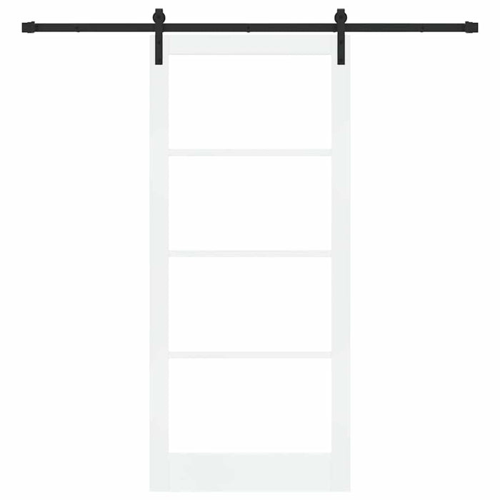 Ușă glisantă ORKDAL Alb 93 x 211 cm Lemn masiv de pin și sticlă - WALTI WALTI