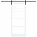 Ușă glisantă ORKDAL Alb 93 x 211 cm Lemn masiv de pin și sticlă - WALTI WALTI
