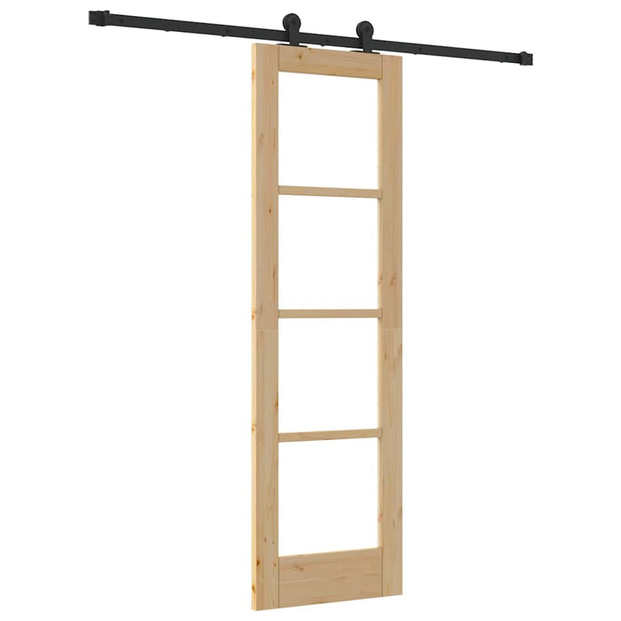 Ușă glisantă ORKDAL Natural și Negru 61 x 198,5 cm - WALTI WALTI