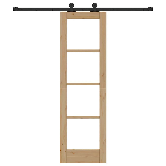 Ușă glisantă ORKDAL Natural și Negru 61 x 198,5 cm - WALTI WALTI