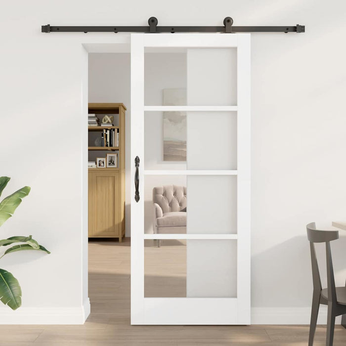 Ușă glisantă ORKDAL Alb și negru 83 x 202 cm - WALTI WALTI
