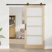 Ușă glisantă ORKDAL Natural și Negru 93 x 202 cm - WALTI WALTI