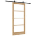 Ușă glisantă ORKDAL Natural și Negru 93 x 202 cm - WALTI WALTI