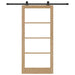 Ușă glisantă ORKDAL Natural și Negru 93 x 202 cm - WALTI WALTI