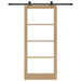Ușă glisantă ORKDAL Natural și Negru 93 x 211 cm - WALTI WALTI