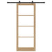 Ușă glisantă ORKDAL Natural și Negru 93 x 232 cm - WALTI WALTI