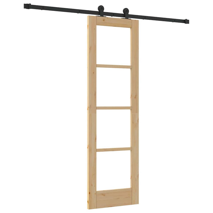 Ușă glisantă ORKDAL Natural și Negru 61 x 198,5 cm - WALTI WALTI