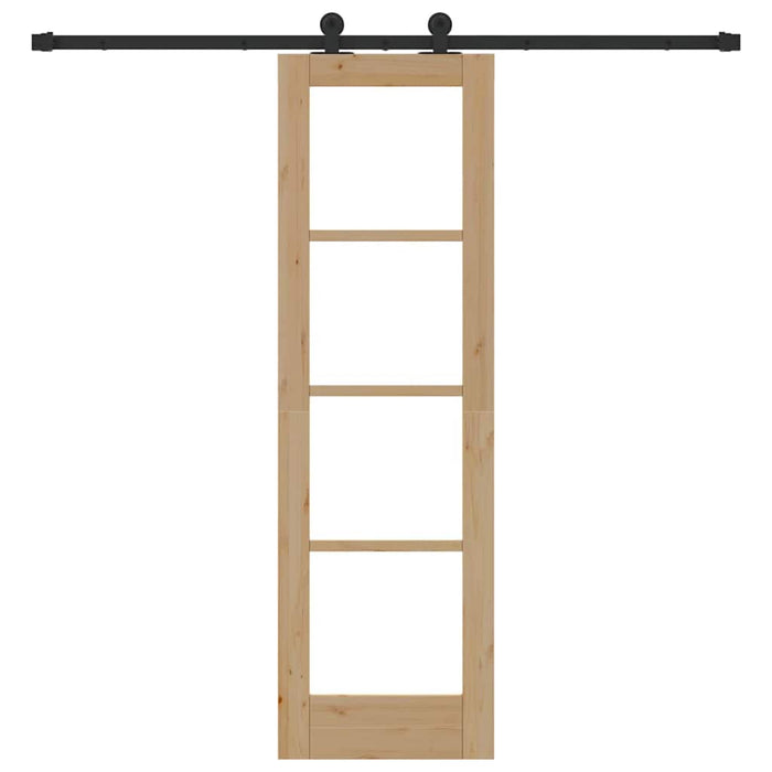 Ușă glisantă ORKDAL Natural și Negru 61 x 198,5 cm - WALTI WALTI