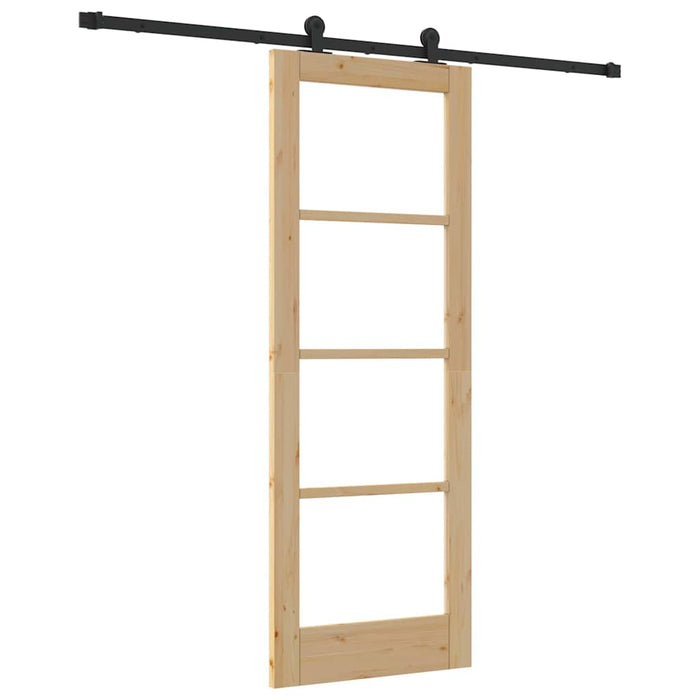 Ușă glisantă ORKDAL Natural și Negru 73,5 x 198,5 cm - WALTI WALTI