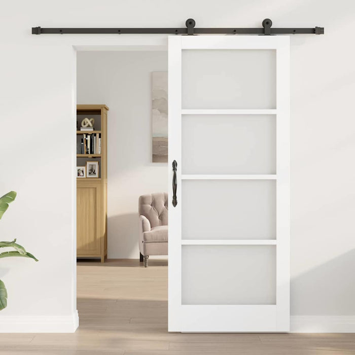 Ușă glisantă ORKDAL Alb și negru 83 x 202 cm - WALTI WALTI