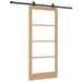 Ușă glisantă ORKDAL Natural și Negru 93 x 202 cm - WALTI WALTI