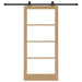 Ușă glisantă ORKDAL Natural și Negru 93 x 202 cm - WALTI WALTI