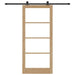 Ușă glisantă ORKDAL Natural și Negru 93 x 211 cm - WALTI WALTI