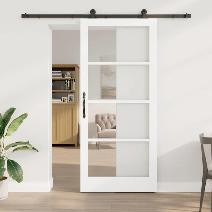 Ușă glisantă ORKDAL Alb și negru 93 x 211 cm - WALTI WALTI