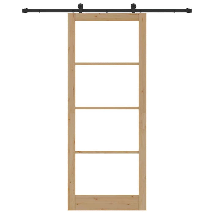 Ușă glisantă ORKDAL Natural și Negru 93 x 232 cm - WALTI WALTI