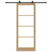 Ușă glisantă ORKDAL Natural și Negru 93 x 232 cm - WALTI WALTI