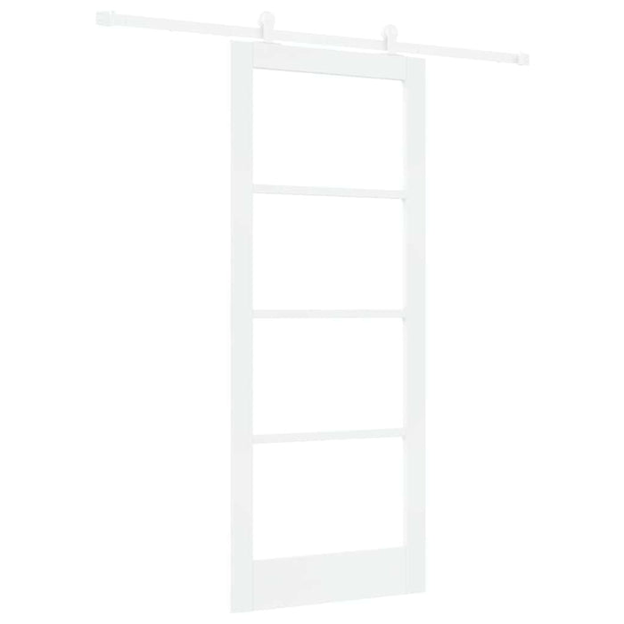 Ușă glisantă ORKDAL Alb 83 x 202 cm Lemn masiv de pin și sticlă - WALTI WALTI