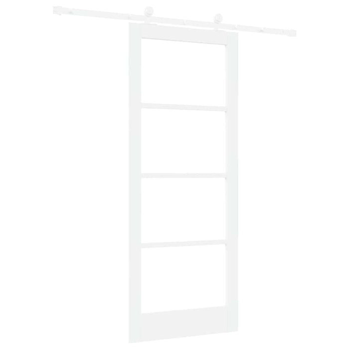 Ușă glisantă ORKDAL Alb 83 x 202 cm Lemn masiv de pin și sticlă - WALTI WALTI