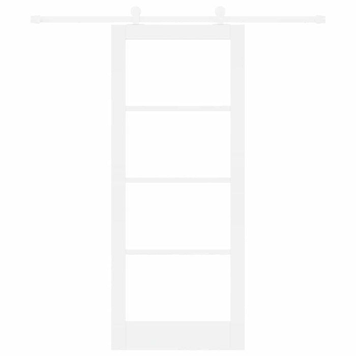 Ușă glisantă ORKDAL Alb 83 x 202 cm Lemn masiv de pin și sticlă - WALTI WALTI