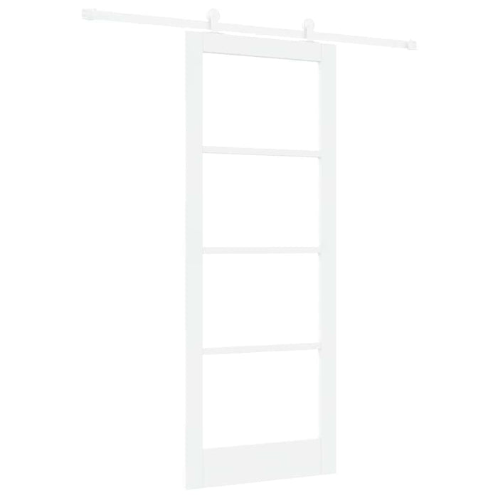 Ușă glisantă ORKDAL Alb 83 x 211 cm Lemn masiv de pin și sticlă - WALTI WALTI