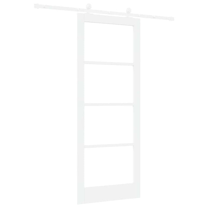 Ușă glisantă ORKDAL Alb 83 x 211 cm Lemn masiv de pin și sticlă - WALTI WALTI