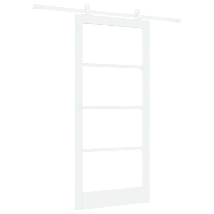 Ușă glisantă ORKDAL Alb 93 x 202 cm Lemn masiv de pin și sticlă - WALTI WALTI
