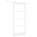 Ușă glisantă ORKDAL Alb 93 x 202 cm Lemn masiv de pin și sticlă - WALTI WALTI