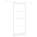 Ușă glisantă ORKDAL Alb 93 x 202 cm Lemn masiv de pin și sticlă - WALTI WALTI