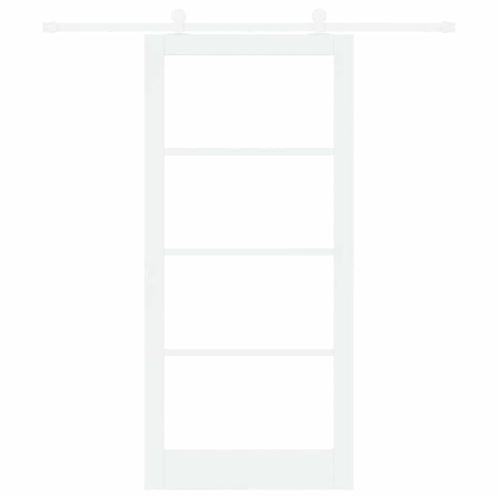 Ușă glisantă ORKDAL Alb 93 x 202 cm Lemn masiv de pin și sticlă - WALTI WALTI