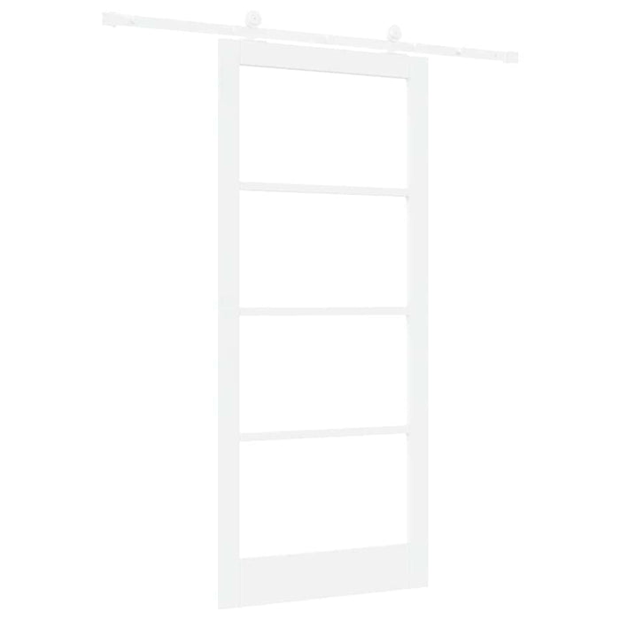 Ușă glisantă ORKDAL Alb 93 x 211 cm Lemn masiv de pin și sticlă - WALTI WALTI