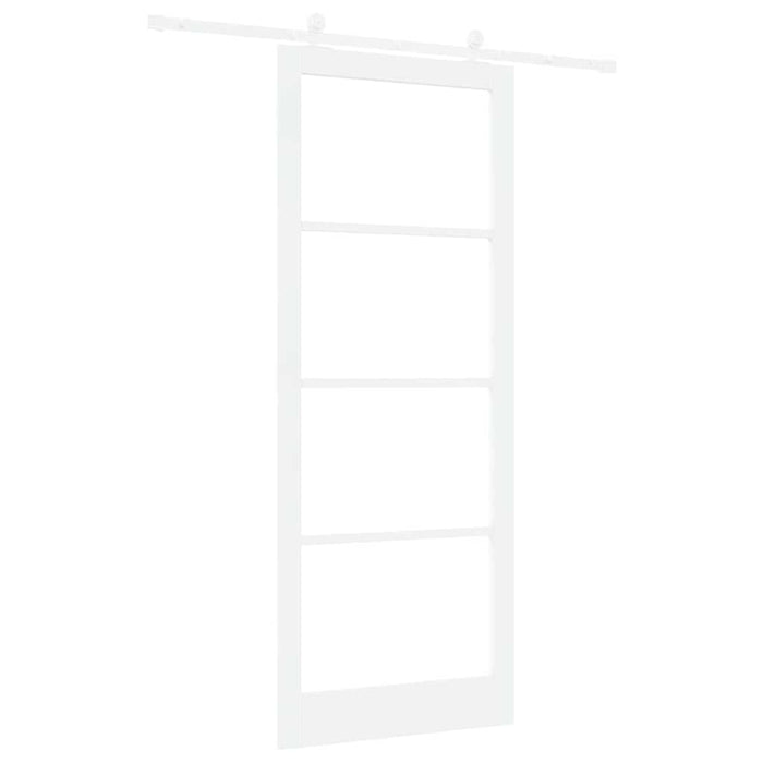 Ușă glisantă ORKDAL Alb 93 x 232 cm Lemn masiv de pin și sticlă - WALTI WALTI