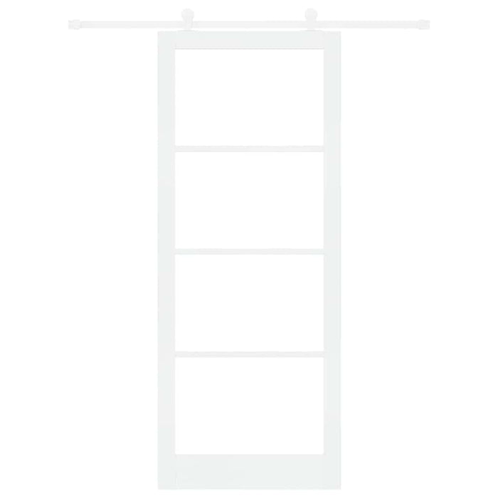 Ușă glisantă ORKDAL Alb 93 x 232 cm Lemn masiv de pin și sticlă - WALTI WALTI