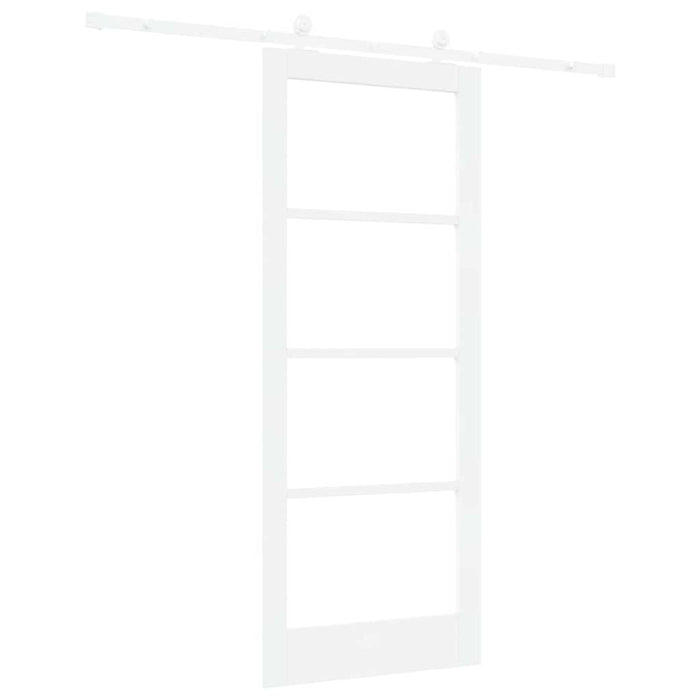 Ușă glisantă ORKDAL Alb 83 x 202 cm Lemn masiv de pin și sticlă - WALTI WALTI