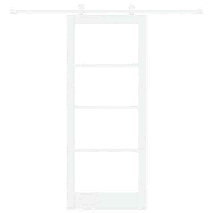 Ușă glisantă ORKDAL Alb 83 x 202 cm Lemn masiv de pin și sticlă - WALTI WALTI