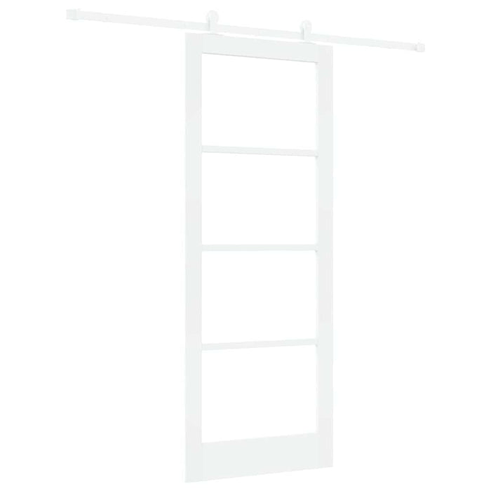 Ușă glisantă ORKDAL Alb 83 x 211 cm Lemn masiv de pin și sticlă - WALTI WALTI