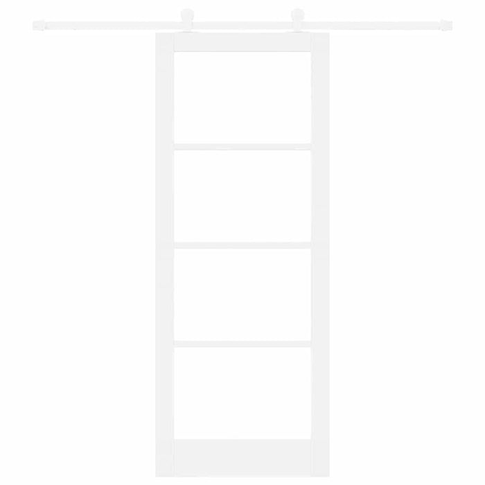 Ușă glisantă ORKDAL Alb 83 x 211 cm Lemn masiv de pin și sticlă - WALTI WALTI