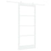 Ușă glisantă ORKDAL Alb 93 x 202 cm Lemn masiv de pin și sticlă - WALTI WALTI