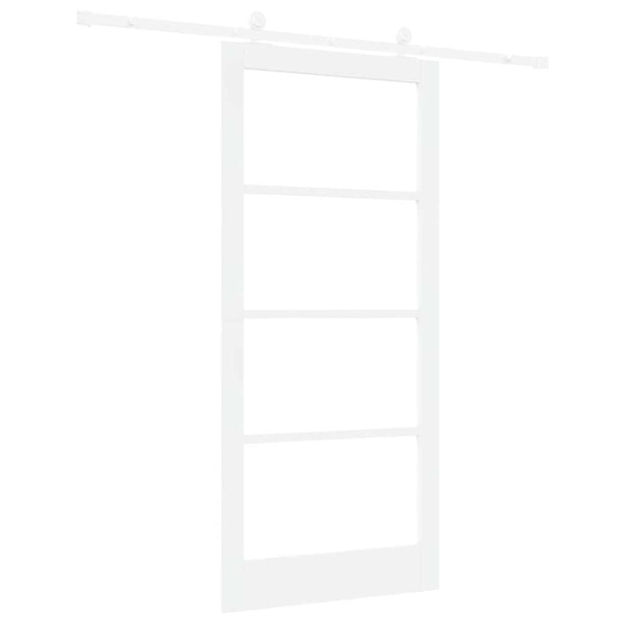 Ușă glisantă ORKDAL Alb 93 x 202 cm Lemn masiv de pin și sticlă - WALTI WALTI