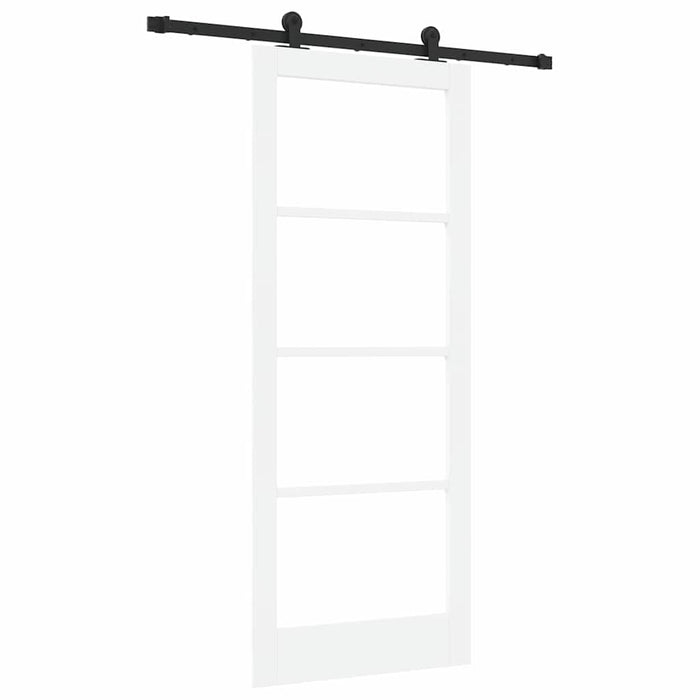 Ușă glisantă ORKDAL Alb 83 x 202 cm Lemn masiv de pin și sticlă - WALTI WALTI