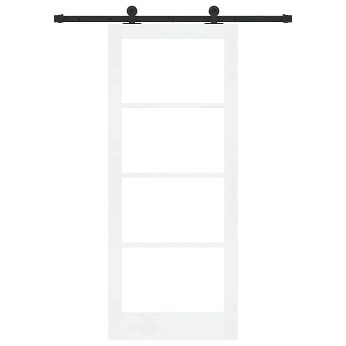 Ușă glisantă ORKDAL Alb 83 x 202 cm Lemn masiv de pin și sticlă - WALTI WALTI