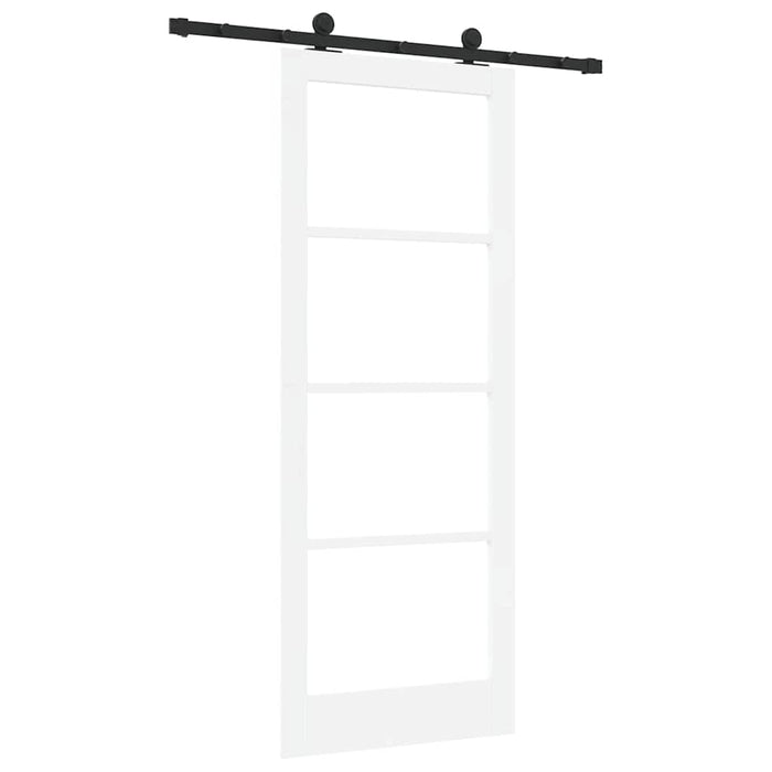 Ușă glisantă ORKDAL Alb 83 x 211 cm Lemn masiv de pin și sticlă - WALTI WALTI