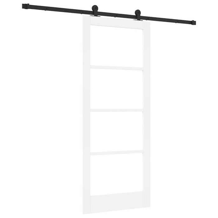 Ușă glisantă ORKDAL Alb 83 x 202 cm Lemn masiv de pin și sticlă - WALTI WALTI