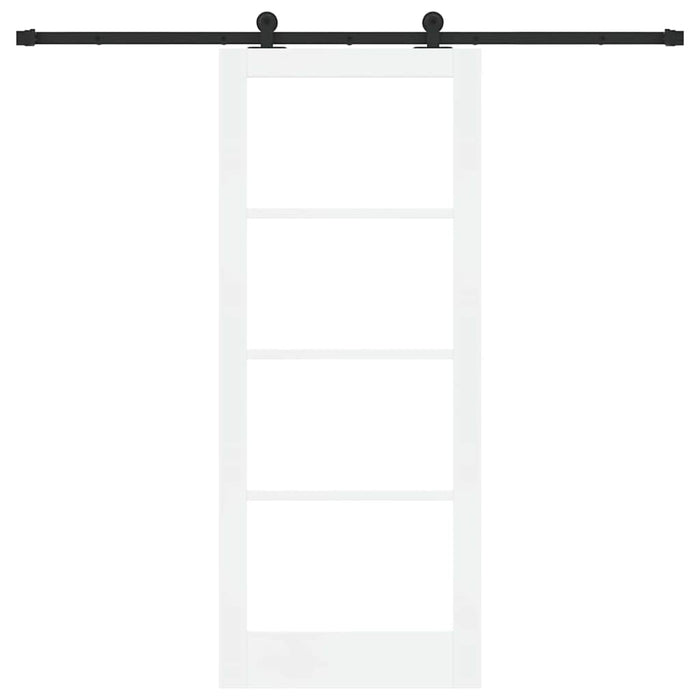Ușă glisantă ORKDAL Alb 83 x 202 cm Lemn masiv de pin și sticlă - WALTI WALTI