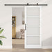 Ușă glisantă ORKDAL Alb 83 x 211 cm Lemn masiv de pin și sticlă - WALTI WALTI