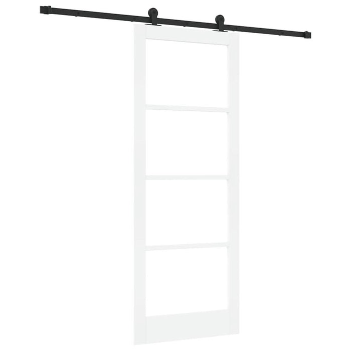 Ușă glisantă ORKDAL Alb 83 x 211 cm Lemn masiv de pin și sticlă - WALTI WALTI