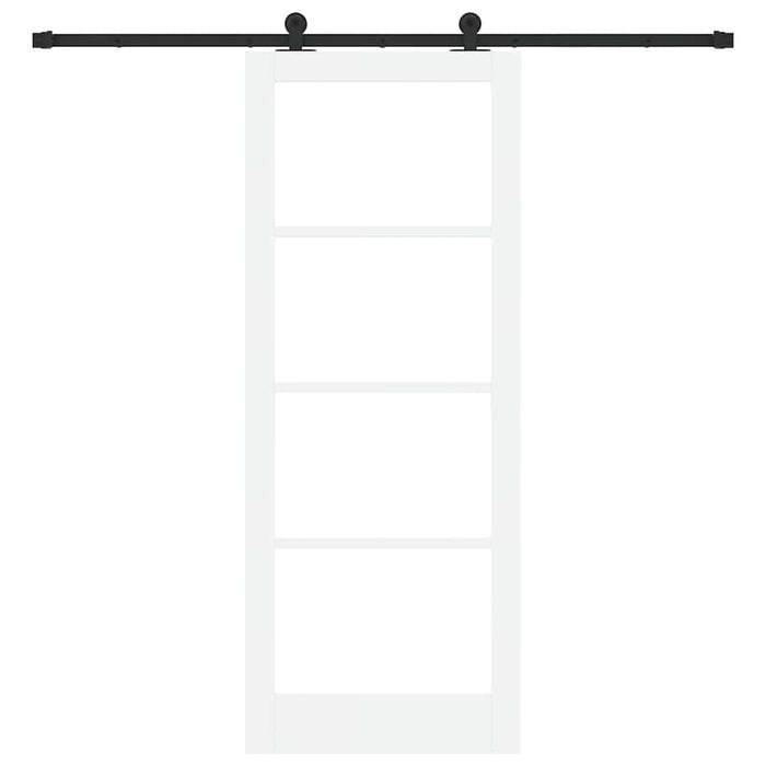 Ușă glisantă ORKDAL Alb 83 x 211 cm Lemn masiv de pin și sticlă - WALTI WALTI