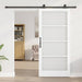 Ușă glisantă ORKDAL Alb 93 x 202 cm Lemn masiv de pin și sticlă - WALTI WALTI